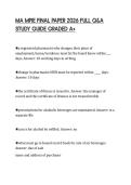 MA MPJE FINAL PAPER 2026 FULL Q&A STUDY GUIDE GRADED A&plus;