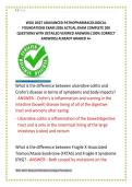 WGU D027 ADAVANCED PATHOPHARMACOLOGICAL  FOUNDATIONS EXAM 2026 ACTUAL EXAM COMPLETE 200  QUESTIONS WITH DETAILED VERIFIED ANSWERS &lpar;100&percnt; CORRECT  ANSWERS&rpar; ALREADY GRADED A&plus; 
