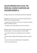 MCOLES FIREARMS EXAM ACTUAL TEST PAPER 2026 COMPLETE QUESTIONS AND SOLUTIONS GRADED A&plus;
