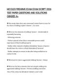 MCOLES FIREARMS EXAM EXAM SCRIPT 2026 TEST PAPER QUESTIONS AND SOLUTIONS GRADED A&plus;