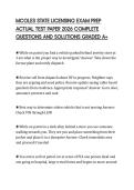 MCOLES STATE LICENSING EXAM PREP ACTUAL TEST PAPER 2026 COMPLETE QUESTIONS AND SOLUTIONS GRADED A&plus;