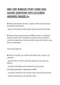 MED CERT BUNDLED STUDY GUIDE 2026 SOLVED QUESTIONS WITH ACCURATE ANSWERS GRADED A&plus;