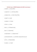 NP1 M1L1 Exam &vert; UPDATED Questions with 100&percnt; Correct Answers