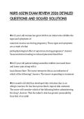 NURS 6521N EXAM REVIEW 2026 DETAILED QUESTIONS AND SOLVED SOLUTIONS