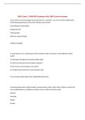 NSHC Exam &vert; UPDATED Questions with 100&percnt; Correct Answers
