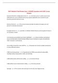 NSVT Module 6 Final Review Exam &vert; UPDATED Questions with 100&percnt; Correct Answers