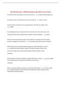 BUNDLE FOR NUR 330 EXAMS &vert; ALL Questions UPDATED with 100&percnt; Correct Answers &vert; Complete and Accurate