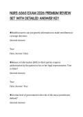 NURS 6565 EXAM 2026 PREMIUM REVIEW SET WITH DETAILED ANSWER KEY