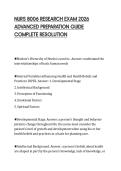 NURS 8006 RESEARCH EXAM 2026 ADVANCED PREPARATION GUIDE COMPLETE RESOLUTION