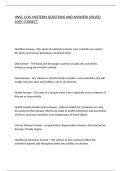 HNSC 1210 MIDTERM QUESTIONS AND ANSWERS SOLVED 100&percnt; CORRECT&period;