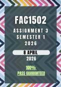 FAC1502 Assignment 3 Semester 1 2026 Memo &vert; Due 8 April 2026