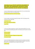 Adult Medical-Surgical Nursing &ndash;LATEST UPDATE &ndash; Practice Questions with Verified Answers