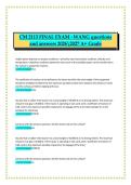 CM 2113 Final Exam Wang 2026&sol;2027 A&plus; Grade Questions and Answers Comprehensive Study Material