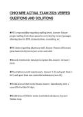 OHIO MPJE ACTUAL EXAM 2026 VERIFIED QUESTIONS AND SOLUTIONS&period;