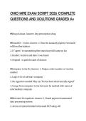 OHIO MPJE EXAM SCRIPT 2026 COMPLETE QUESTIONS AND SOLUTIONS GRADED A&plus;