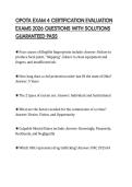 OPOTA EXAM 4 CERTIFICATION EVALUATION EXAMS 2026 QUESTIONS WITH SOLUTIONS GUARANTEED PASS