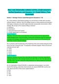 WGU C202 MANAGING HUMAN CAPITAL EXAM 2026&sol;2027 &vert; Verified Questions and Answers &vert; A&plus; Grade Edition &vert; Pass Guaranteed