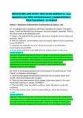 MEDICATION AIDE STATE TEST EXAM 2026&sol;2027 &vert; Latest Questions and 100&percnt; Verified Answers &vert; Updated Edition &vert; Pass Guaranteed - A&plus; Graded