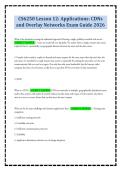 CS6250 Lesson 1-12 Computer Networks Study Test 