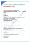 Texas Code Enforcement Officer &lpar;CEO&rpar; Licensing Examination 2026 &sol; 2027