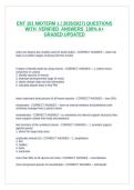 ENT 101 MIDTERM 1 &lpar; 2026&sol;2027&rpar; QUESTIONS WITH  VERIFIED  ANSWERS  100&percnt; A&plus;  GRADED UPDATED