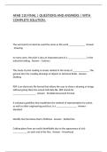 AFAB 110 FINAL &vert; QUESTIONS AND ANSWERS &vert; WITH COMPLETE SOLUTION&period;