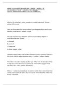 AFAB 110 MIDTERM STUDY GUIDE UNITS 1- 8 QUESTIONS AND ANSWERS &lpar;SCORED&rpar; A&plus;&period;