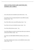 AFAB 110 FINAL STUDY GUIDE QUESTIONS AND ANSWERS 100&percnt; CORRECT&period;