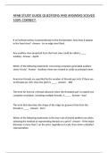 AFAB STUDY GUIDE QUESTIONS AND ANSWERS SOLVED 100&percnt; CORRECT&period;