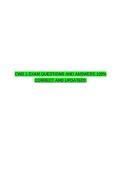 CWB 1 EXAM QUESTIONS AND ANSWERS 100&percnt; CORRECT AND UPDATED&excl;&excl;
