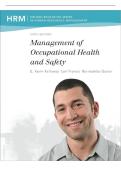 Management of Occupational Health and Safety&comma; 6th Edition &ndash; Lori Francis & Bernadette &vert; Complete Test Bank &vert; &lpar;Graded A&plus;&rpar;