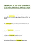 OUPV Rules Of The Road Exam-Actual Questions And Correct Answers 2026