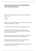 NURS 6013 FINAL EXAM STUDY GUIDE QUESTIONS WITH COMPLETE SOLUTION&period;
