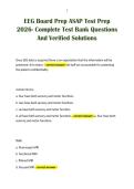 EEG Board Prep ASAP Test Prep 2026- Complete Test Bank Questions And Verified Solutions
