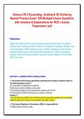CR-2 Excavating&comma; Grading & Oil Surfacing Arizona License Exam Study Bundle &ndash; Realistic Test Bank & Solutions