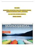 Test Bank &ndash; Managerial Accounting&colon; Tools for Business Decision Making&comma; 9th Edition &ndash; Jerry J&period; Weygandt&comma; Paul D&period; Kimmel&comma; & Jill E&period; Mitchell &ndash; ISBN 9781119709558 &lpar;Full Chapters 1&ndash;14 Covered&rpar;