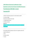 ABYC Marine Electrical Certification Exam  Questions and Correct Answers &lpar;Verified Answers&rpar;  Plus Rationales 2026 Q&A &vert; Instant  Download Pdf