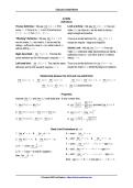Ultimate Calculus Cheat Sheet&colon; Derivatives&comma; Integrals&comma; Limits & Key Formulas Guide