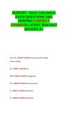 NUR2407 - Dose Calculation EXAM LATEST QUESTIONS AND VERIFIED CORRECT ANSWERS GRADED A&period;
