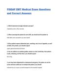 FISDAP EMT Medical Exam Questions and Correct Answers&vert; Updated