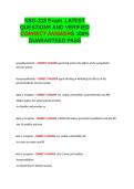 NSG 318 Exam 2 QUESTIONS AND VERIFIED CORRECT ANSWERS LATEST 2026-2027 GRADED A&plus;&period;