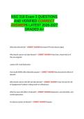 NSG 318 Exam 3 QUESTIONS AND VERIFIED CORRECT ANSWERS LATEST 2026-2027 GRADED A&plus;&period;