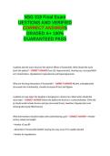 NSG 318 Final Exam UESTIONS AND VERIFIED CORRECT ANSWERS GRADED A&plus; 100- GUARANTEED PASS&period;
