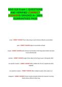 NSG-318 Exam 1 Questions and Answers 2026 Update 100- Correct- ANSWERS GRADED A&plus;&period;