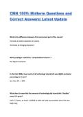 CMN 150V&colon; Midterm Questions and Correct Answers&vert; Latest Update