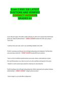 Exam 2 NSG 318 LATEST QUSTIONS AND VERIFIED CORRECT ANSWERS GRADED A&plus; 100- GUARANTEED PASS&period;