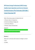 BPI Home Energy Professional &lpar;HEP&rpar; Energy  Auditor Exam Questions and Correct Answers  &lpar;Verified Answers&rpar; Plus Rationales 2026 Q&A &vert;  Instant Download Pdf