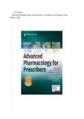 Test Bank for Advanced Pharmacology for Prescribers 1st Edition by Luu & Kayingo &vert; Complete Exam Questions and Verified Solutions 2026&sol;2027