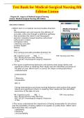 Test Bank for Medical-Surgical Nursing 8th Edition by Mary Ann Linton &vert; Complete Exam Questions and Verified Solutions 2026&sol;2027