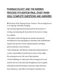 PHARMACOLOGY AND THE NURSING PROCESS 9TH EDITION FINAL STUDY PAPER 2026 COMPLETE QUESTIONS AND ANSWERS